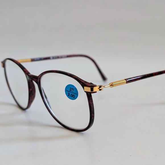 NWT Vintage 90's PC Round Combo Frame Reading Glasses (S. Black) - Picture 3 of 5